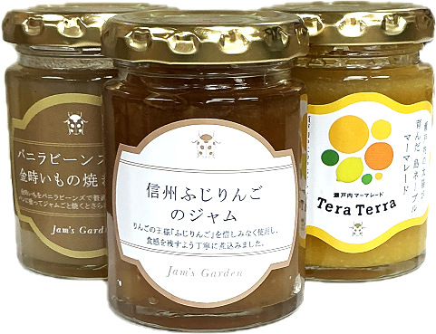 画像:瀬戸内ジャムズガーデンジャム各種